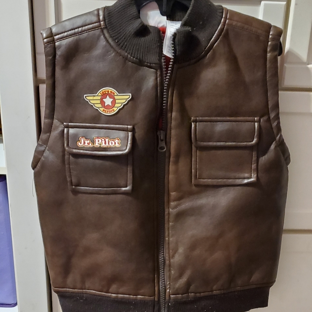 Kids brown vest